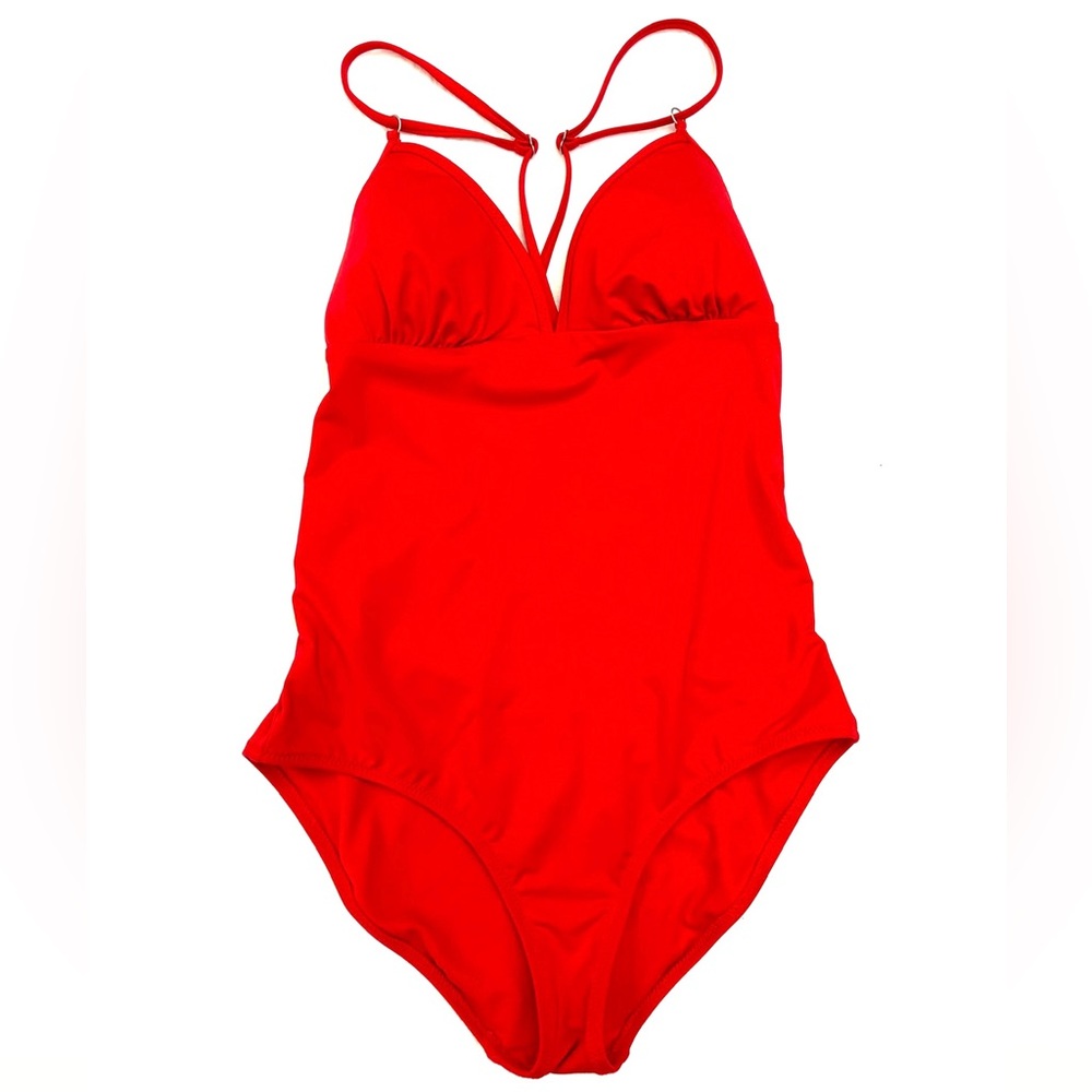Athleta swimsuit one piece loop back in red sz S - Picture 5 of 5
